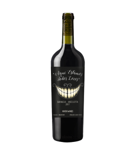 Vino Blend Aqui Estamos Todos Locos Tempranillo Ancelotta  750 Ml.