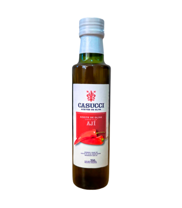 Aceite De Oliva Virgen Extra Casucci Con Ají Merkén 250 Ml | Sol y Vino