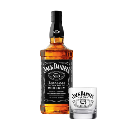 Jack Daniel's Whiskey Old no.7 700 Ml + Vaso | Sol y Vino